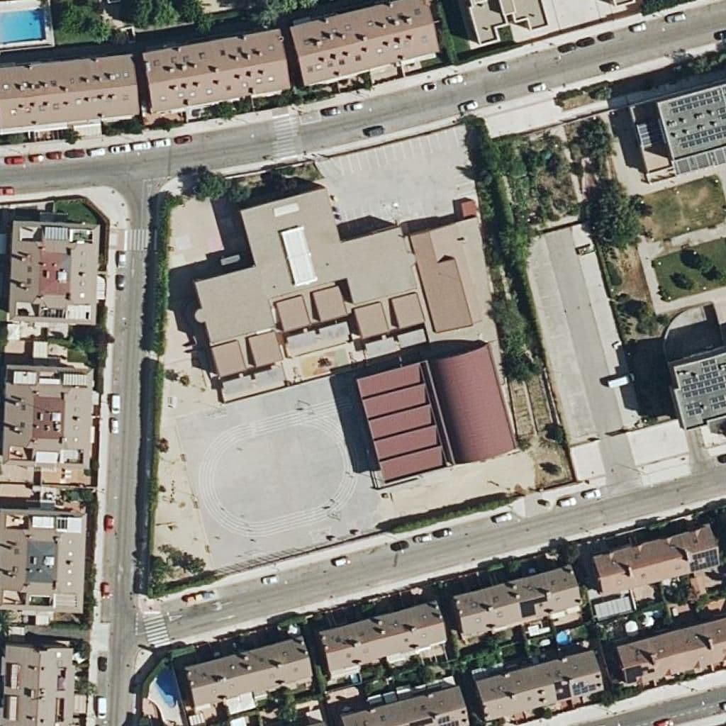Aerial view of the grounds of Fuente Del Palomar