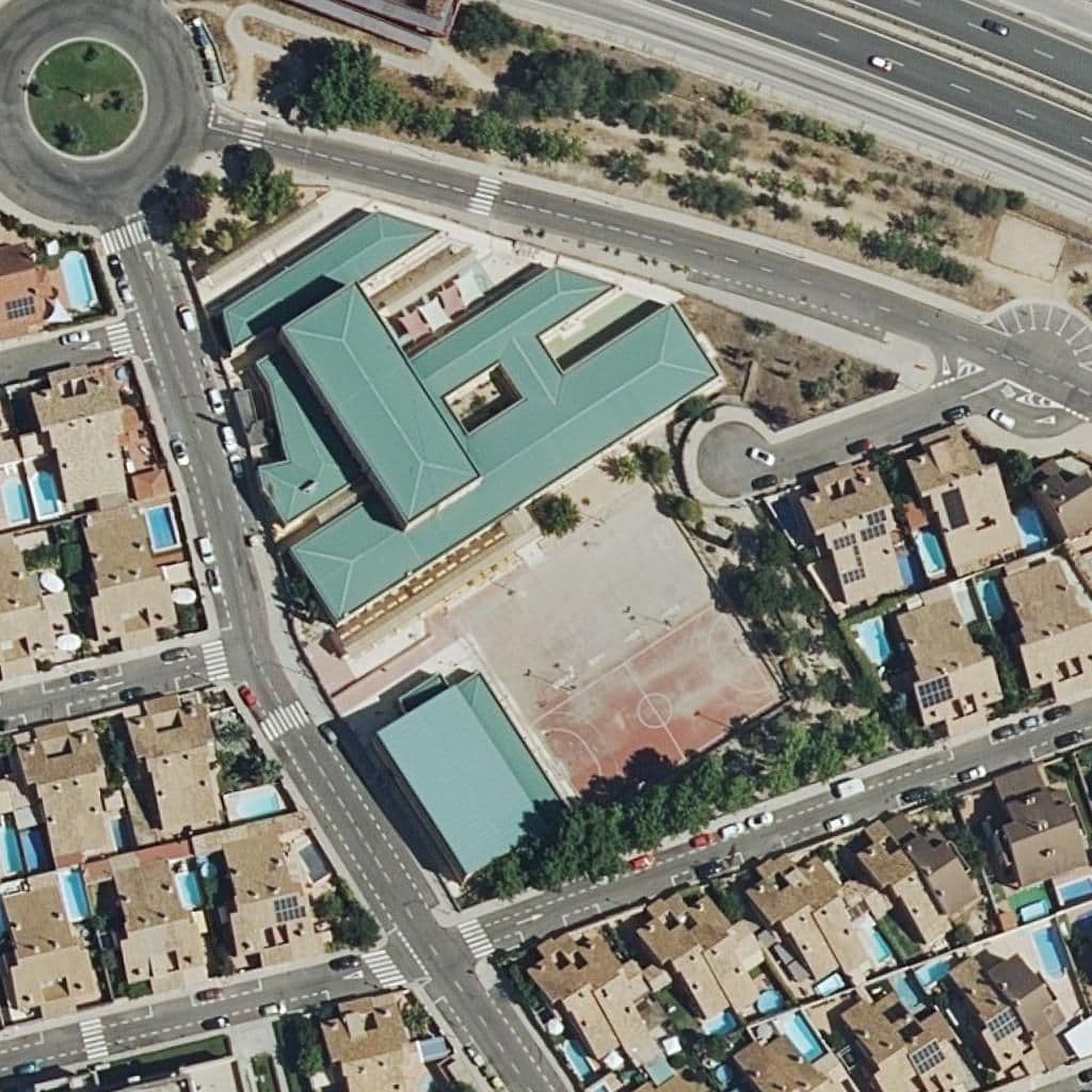 Aerial view of the grounds of Francisco Tomas Y Valiente