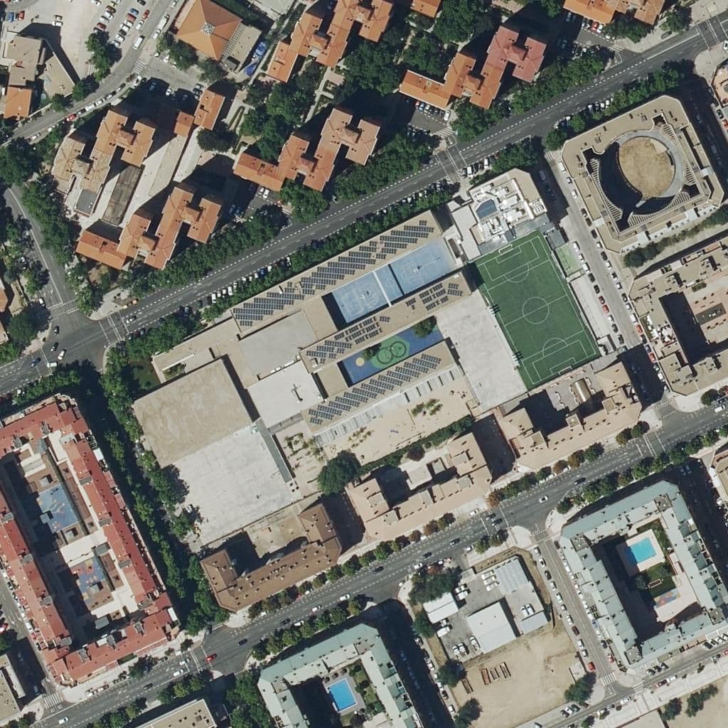 Вид сверху на территорию школы «Colegio Internacional J.h. Newman»