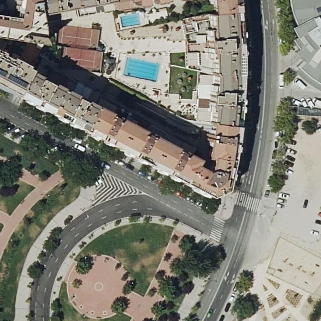 Aerial view of the grounds of Bambi