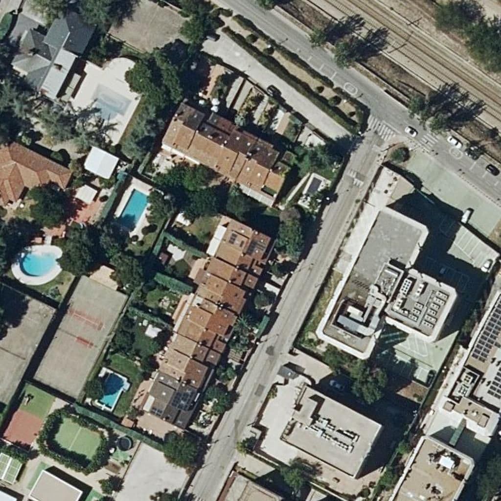 Aerial view of the grounds of El Jardincillo